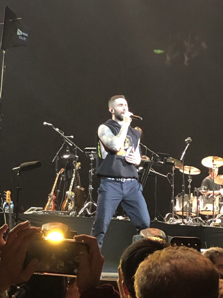 El cantante Adam Levine, de Maroon 5